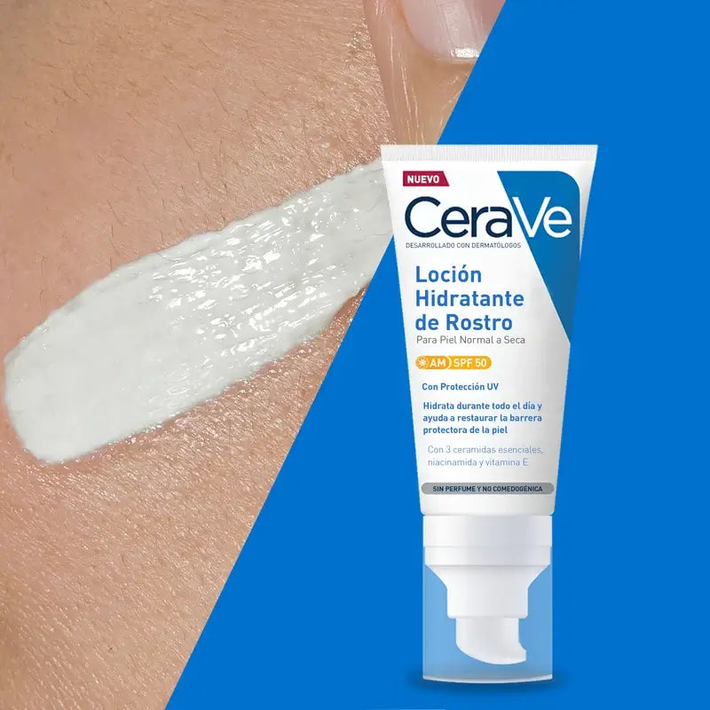 CeraVe Feuchtigkeitslotion für das Gesicht SPF 50, 52 ml