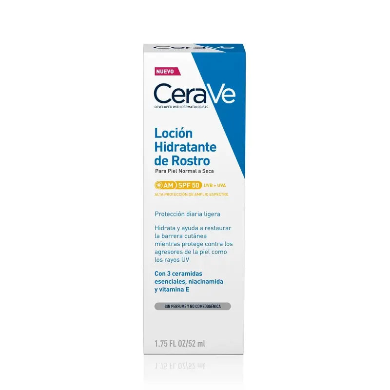 CeraVe Feuchtigkeitslotion für das Gesicht SPF 50, 52 ml