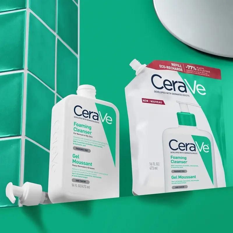 CeraVe Nachfüllpackung schäumendes Reinigungsgel , 473 ml