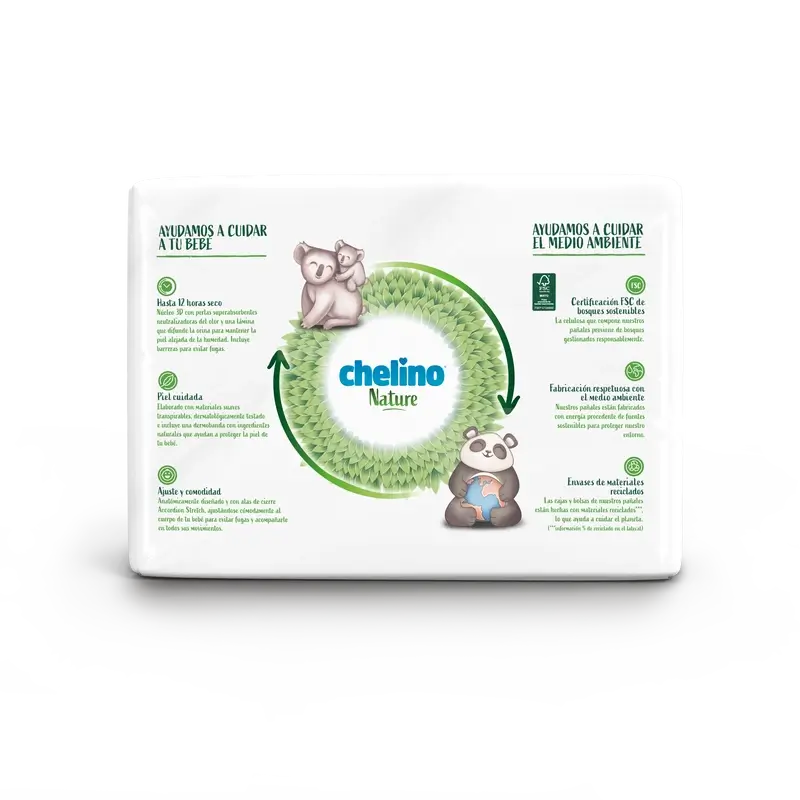 Chelino Nature Windel Größe 3 (4-10 Kg) , 36 Einheiten