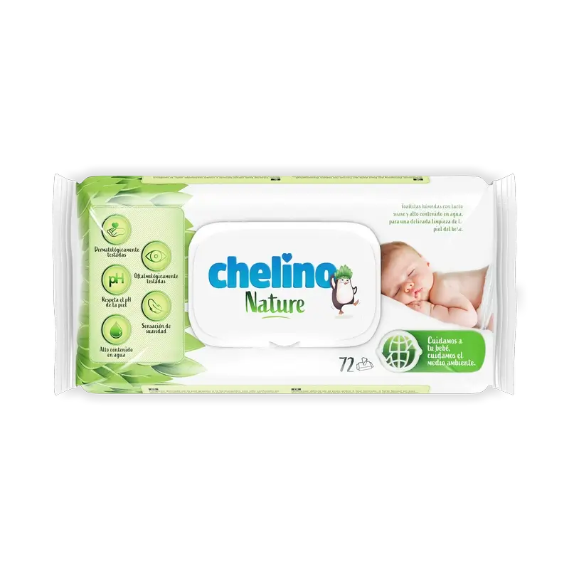 Chelino Nature Säuglingstücher, 72 Stück