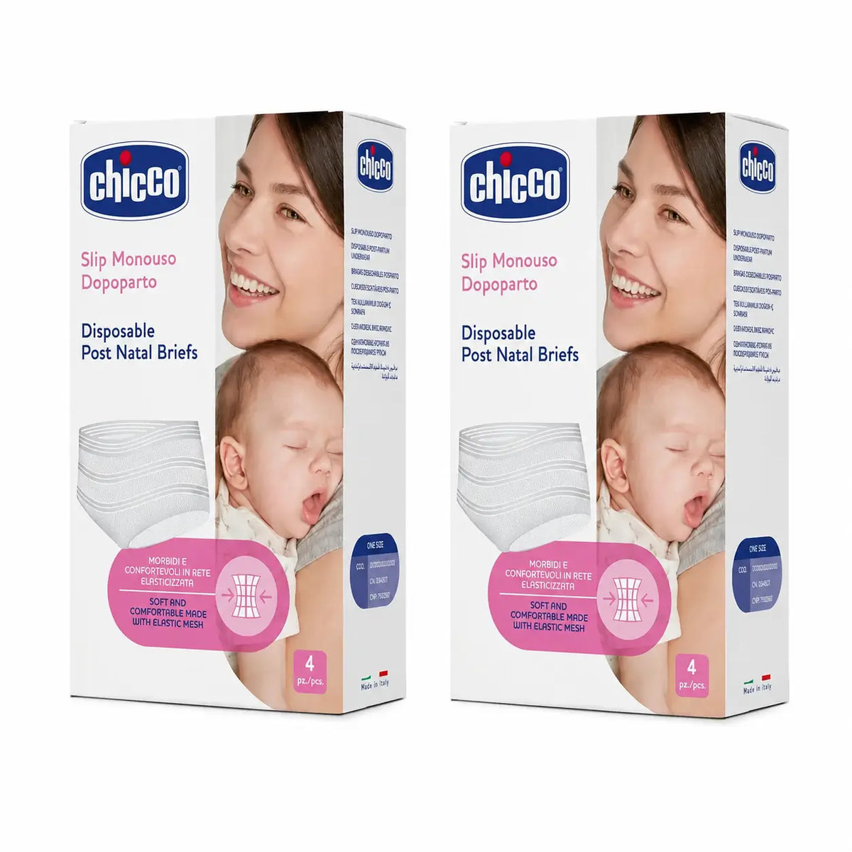Chicco Monouso Mesh Slipeinlage 4 Stück, Pack 2