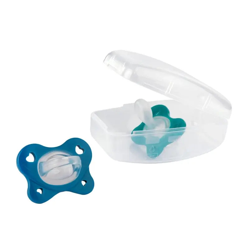 Chicco Physioforma Dual Soft Silikon Schnuller Blau 16-36M 2 Einheiten