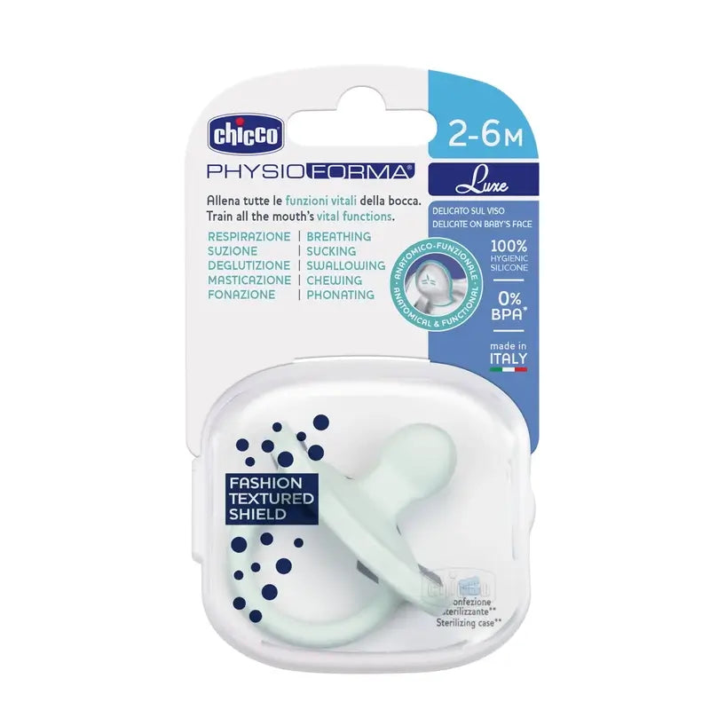 Chicco Schnuller Physioforma Luxe 2-6M 1 Einheit blau