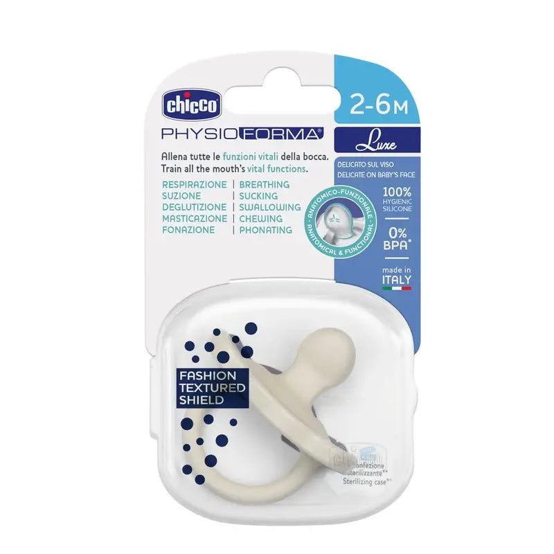 Chicco Schnuller Physioforma Luxe 2-6M 1 Einheit Grau