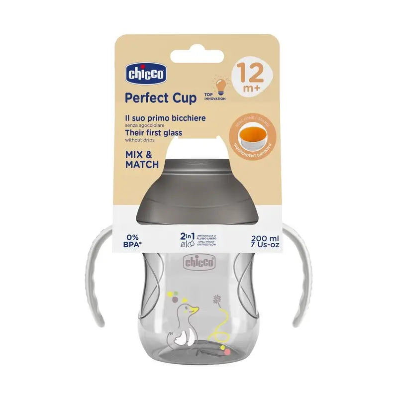 Chicco Perfect5 360 Becher 12M+ Grau 200Ml