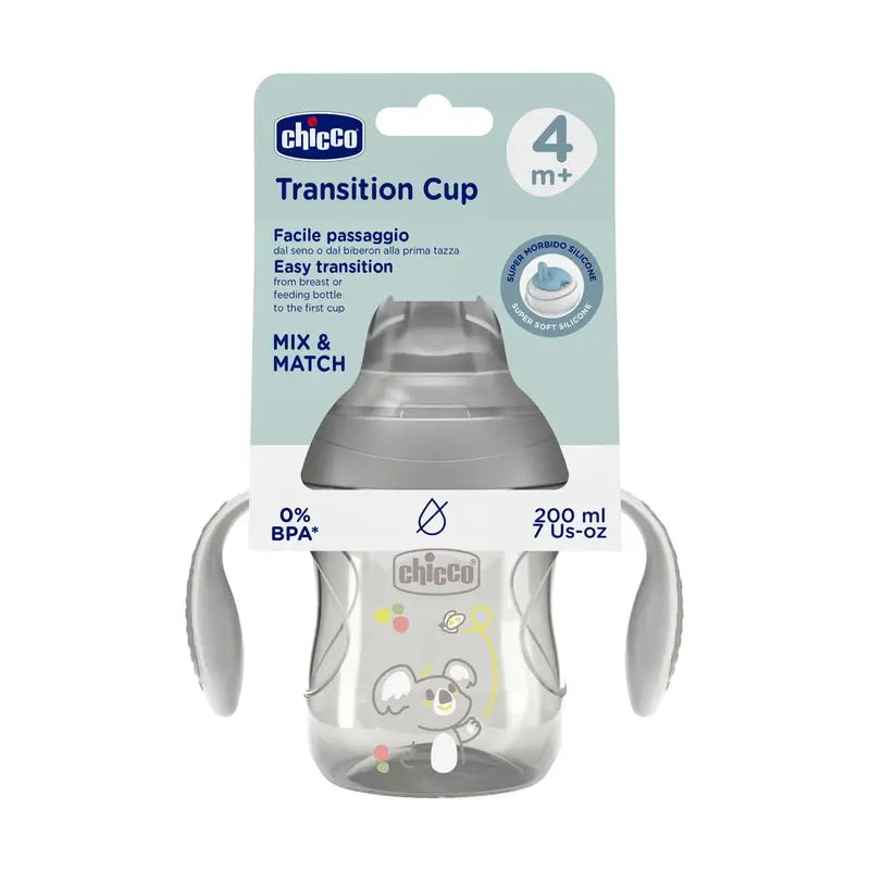 Chicco Übergangsbecher 4M+ Grau 200Ml