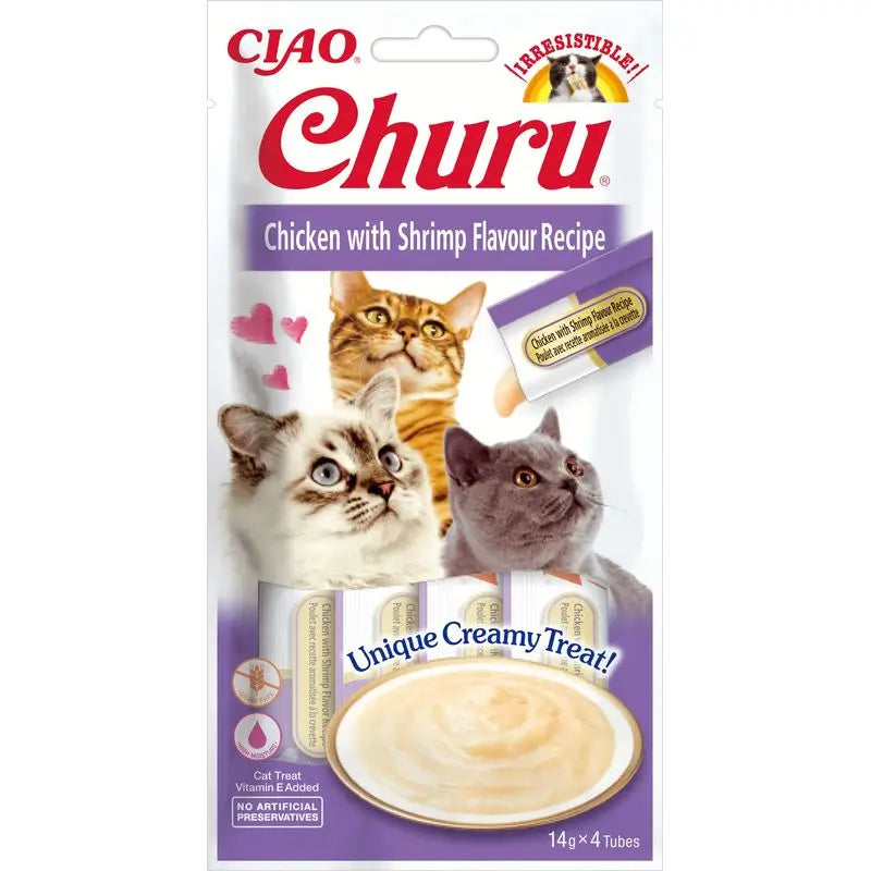 Churu Gato Chicken with Shrimp Recipe 4X14G