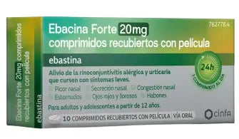 Cinfa Ebacin Forte 20 Mg, 10 film-coated tablets