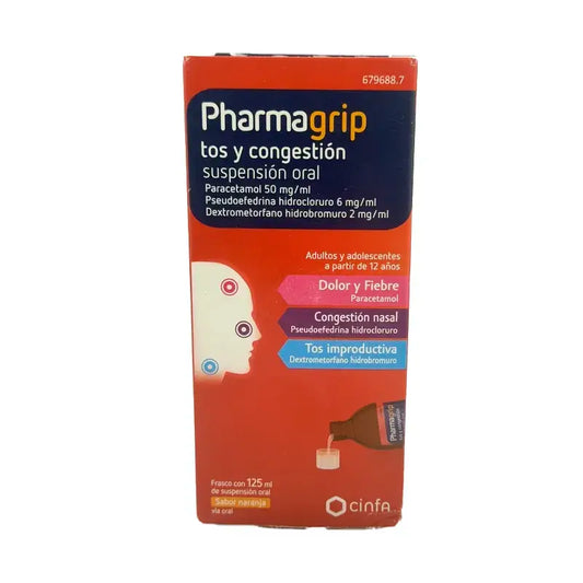 Pharmagrip Cough & Congestion Oral Suspension , 125 ml