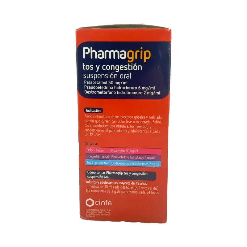 Pharmagrip Husten & Verstopfung Suspension zum Einnehmen, 125 ml