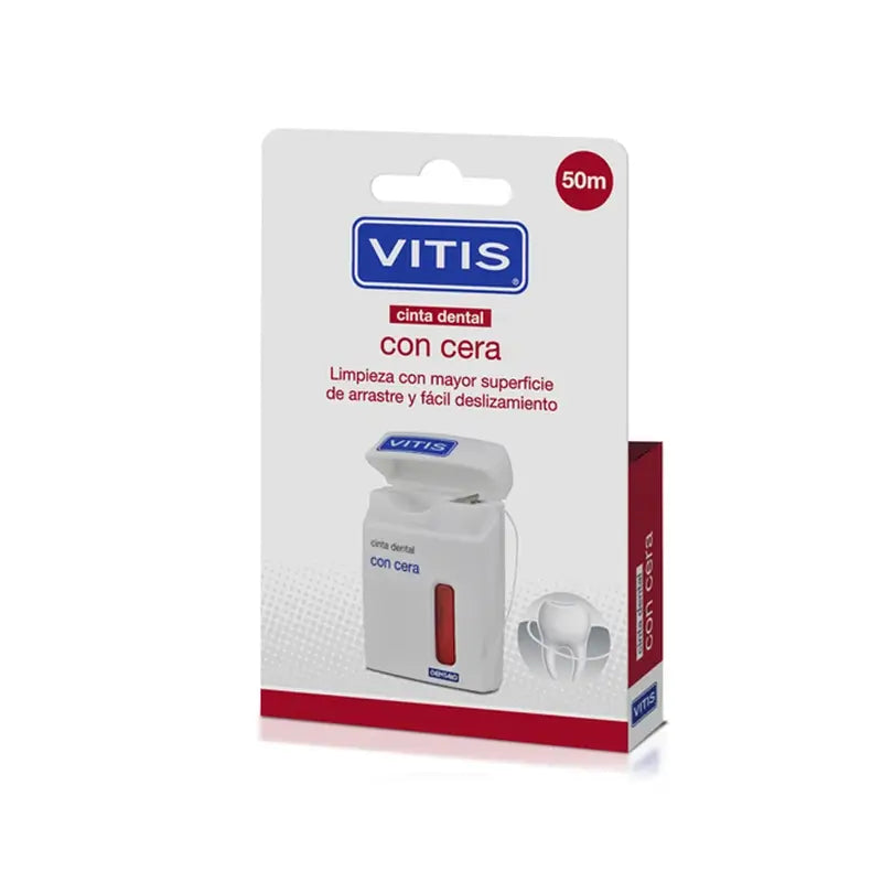 VITIS Zahnklebeband mit Wachs 50 M