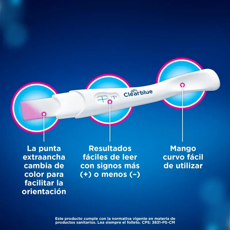 Clearblue Schwangerschaftstest mit Schnellnachweis, Ergebnisse in nur 1 Minute, 1 Test
