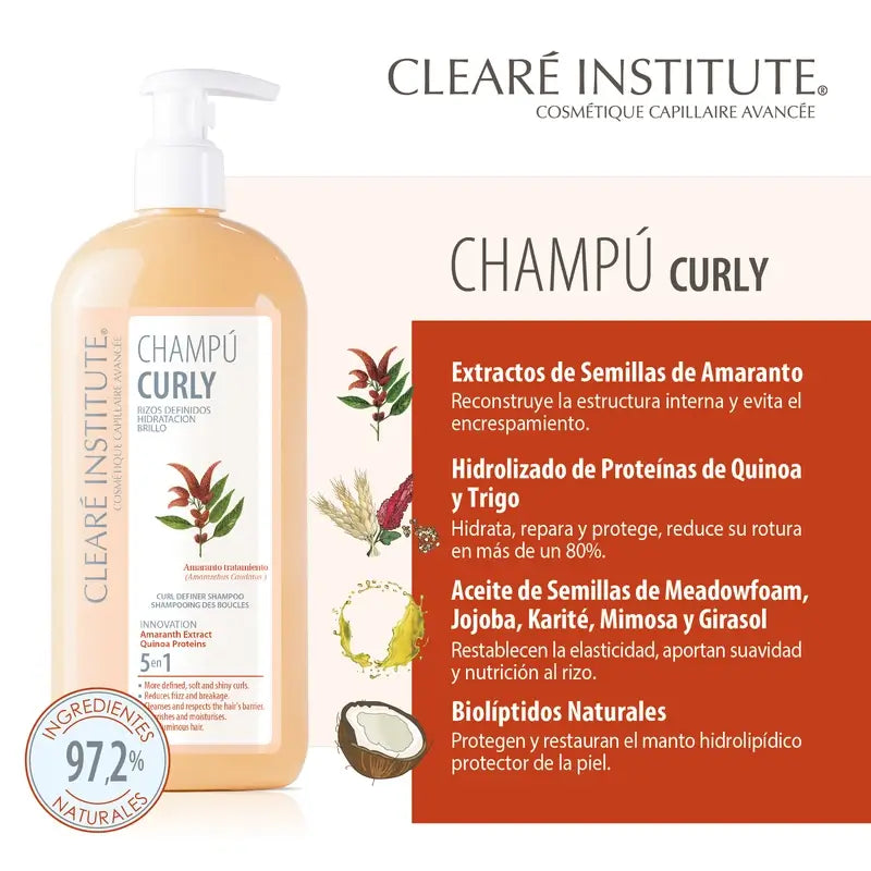 Clearé Institute Lockiges Haar Curly Method Shampoo 400 Ml