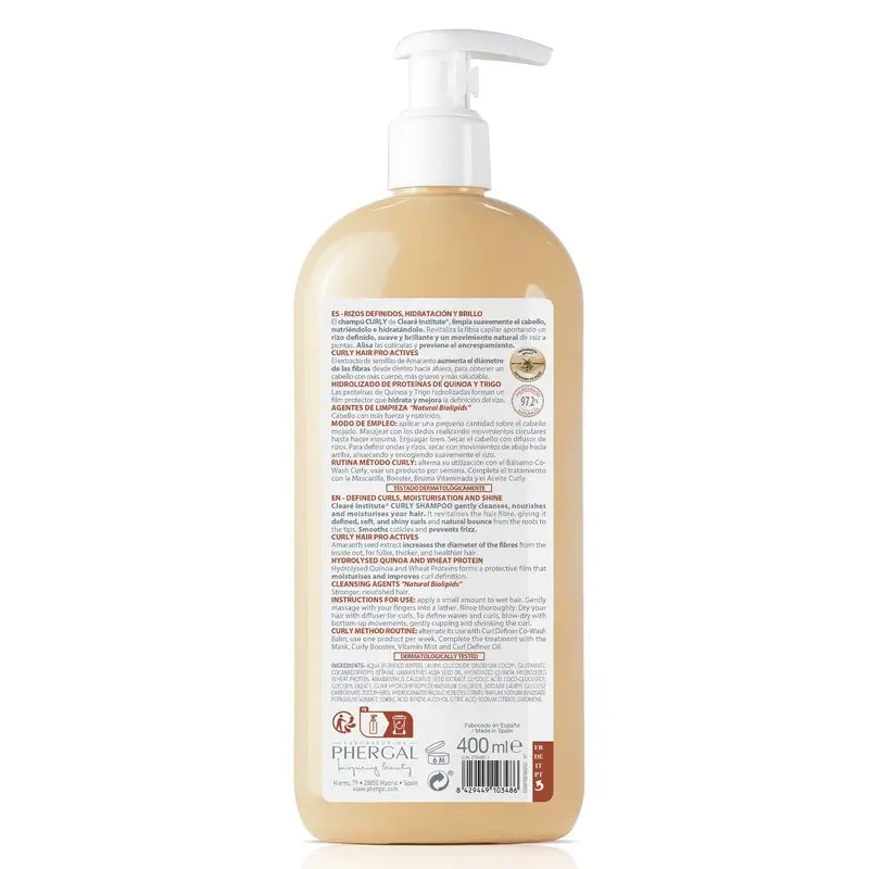Clearé Institute Lockiges Haar Curly Method Shampoo 400 Ml