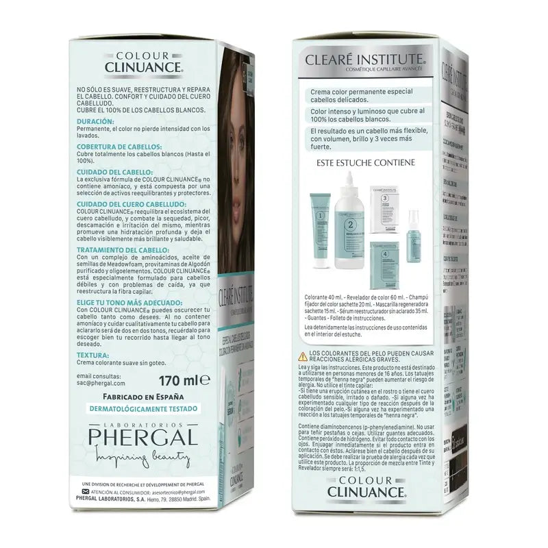 Clearé Institut Farbe Clinuance Ammoniakfreie permanente Farbe 8.0 Hellblond