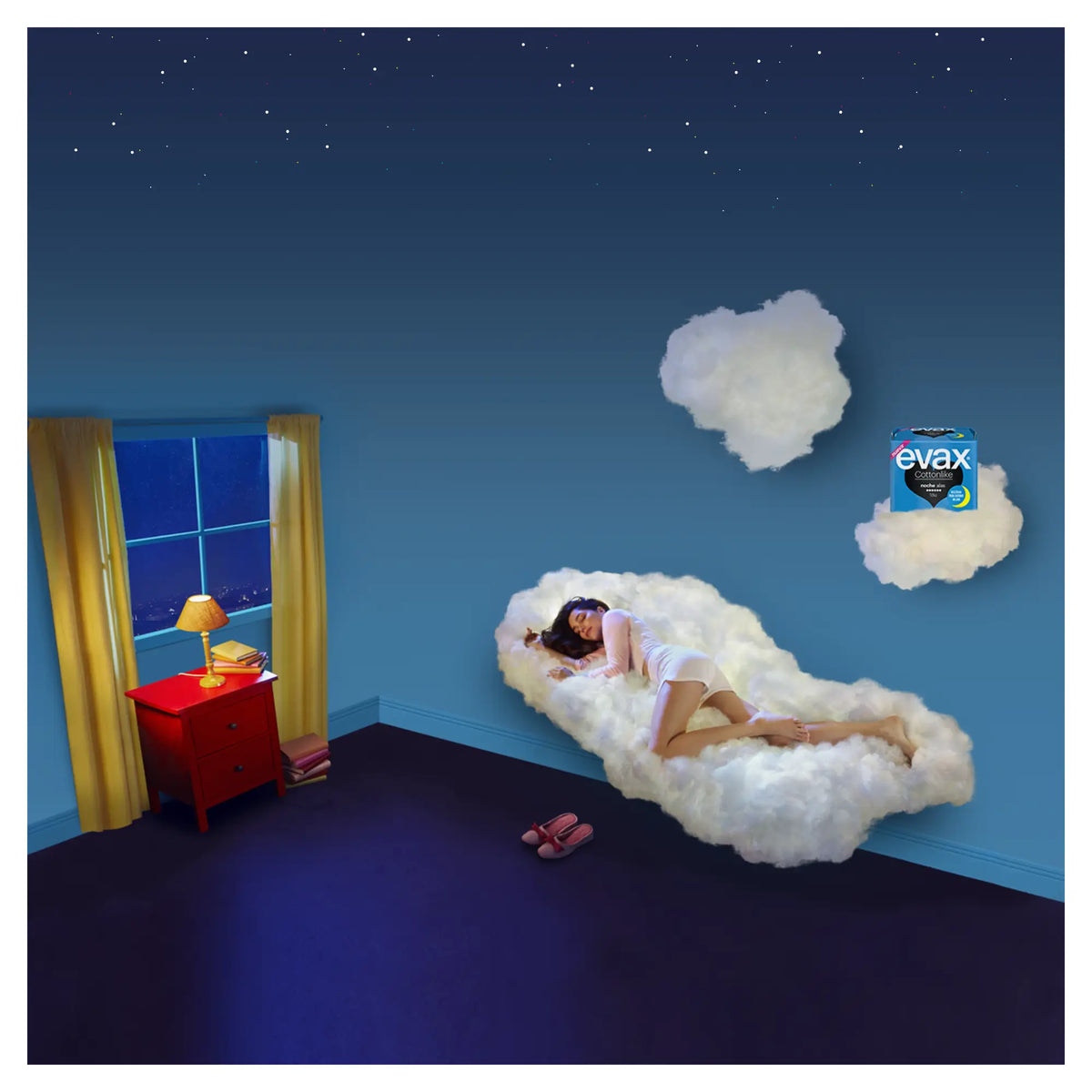 Evax Cottonlike Night Pads mit Flügeln 9 Stück