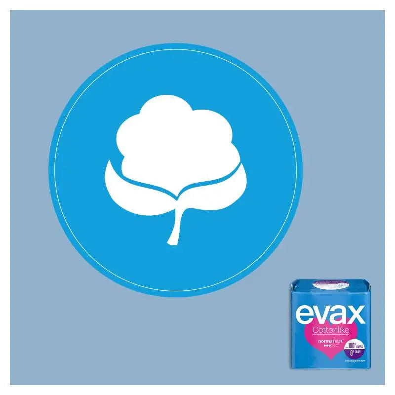 Evax Cottonlike Normal Compresses mit Flügeln 16 Stück