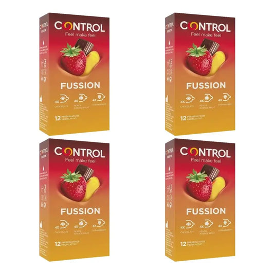 Fussion Condoms, 12-pack, pack of 4