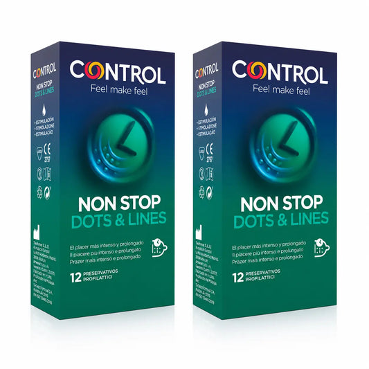 Control Non Stop Dots & Lines, 12 Stück, Packung 2