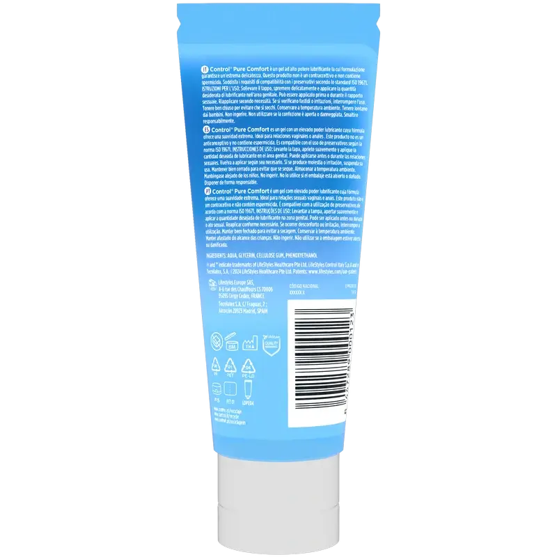 Control Purecomfort Tube Gleitmittel, 80 ml