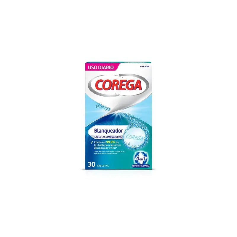 Corega Whitening Cleansing Tabletten, 30 Stück