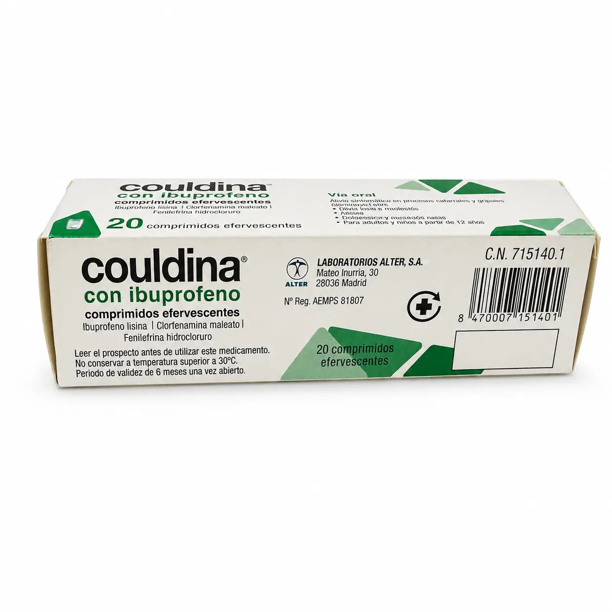 Couldina mit Ibuprofen 20 Brausetabletten