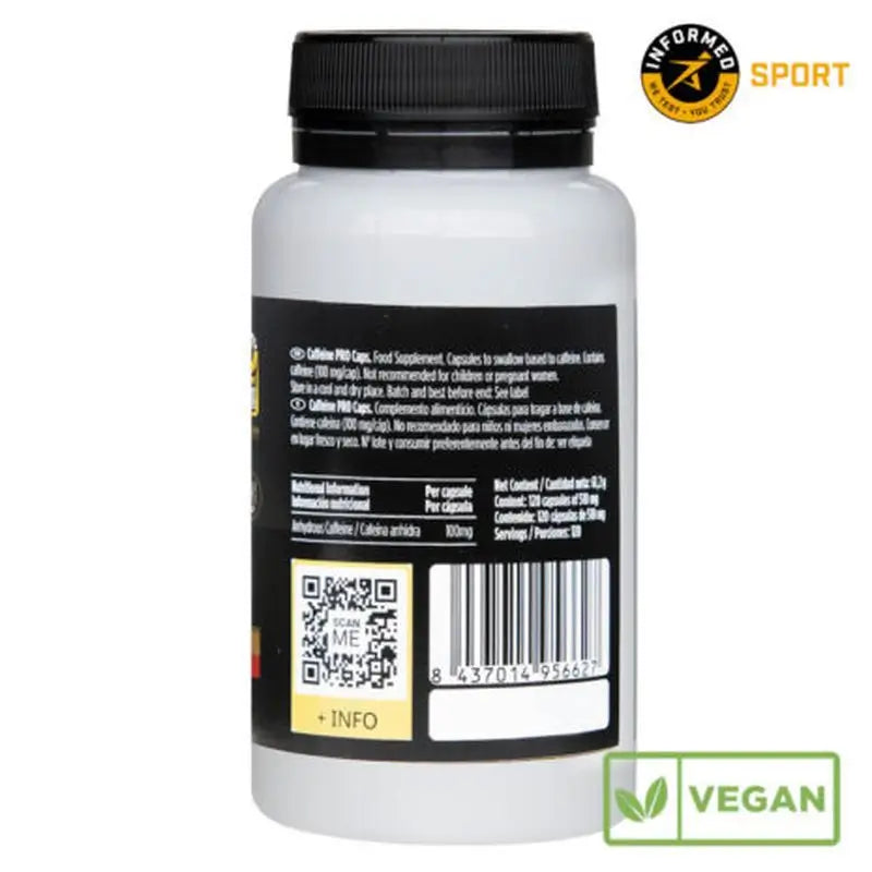 Crown Sport Nutrition Koffein Pro Caps 100 Mg, 120 Kapseln