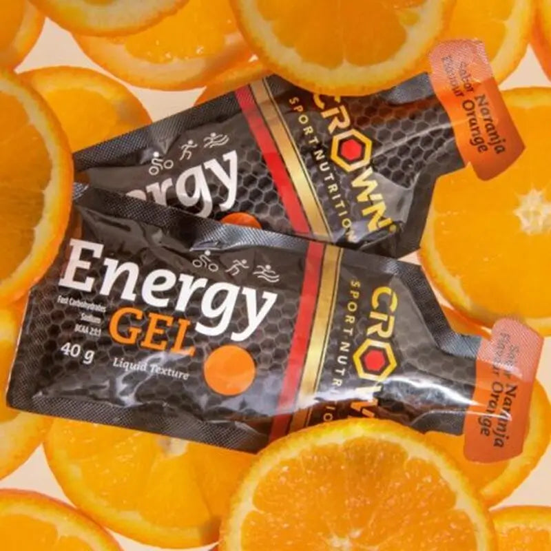 Crown Sport Nutrition Energie-Gel Orange, 12 x 40 Gramm