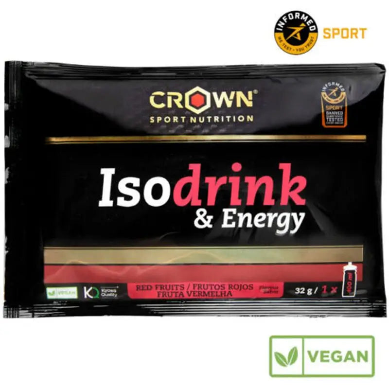 Crown Sport Nutrition Isodrink & Energy Rote Früchte Einzeldosis , 32 g