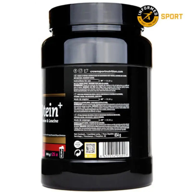 Crown Sport Nutrition Molkenprotein + Erdbeere , 848 g (25 Portionen)