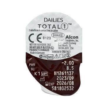Dailies Total1 Sphärische Tageslinsen, 90 Stück
