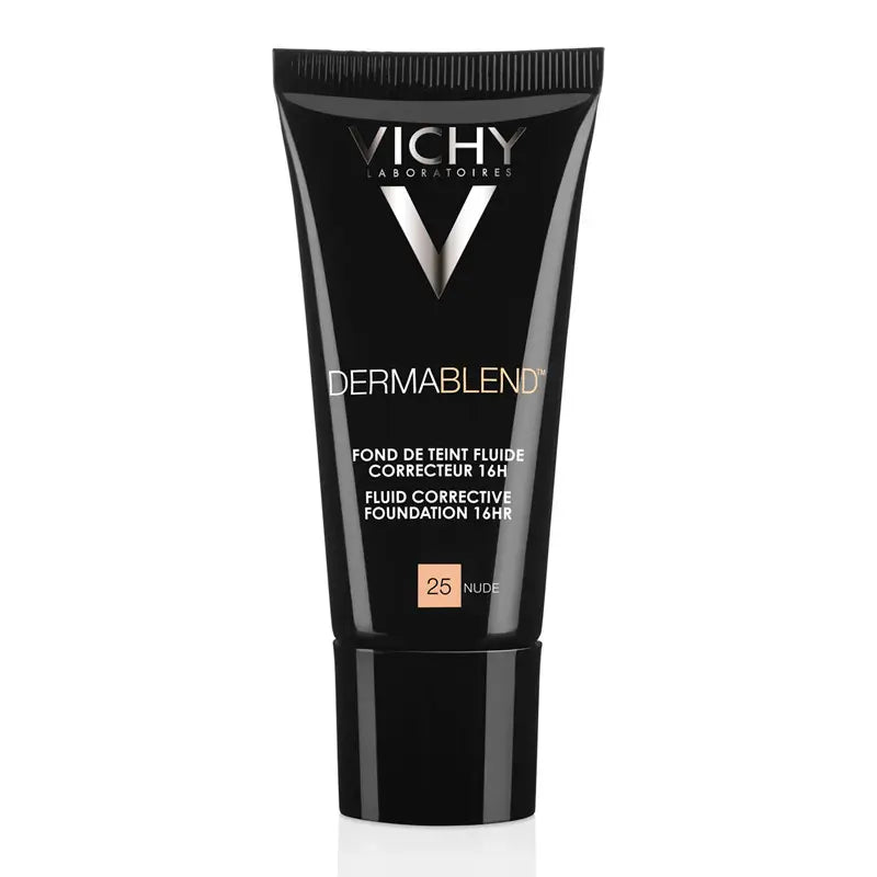 Vichy Dermablend High Coverage Fluid Foundation Concealer 16H 30 ml Farbton 25 Nude