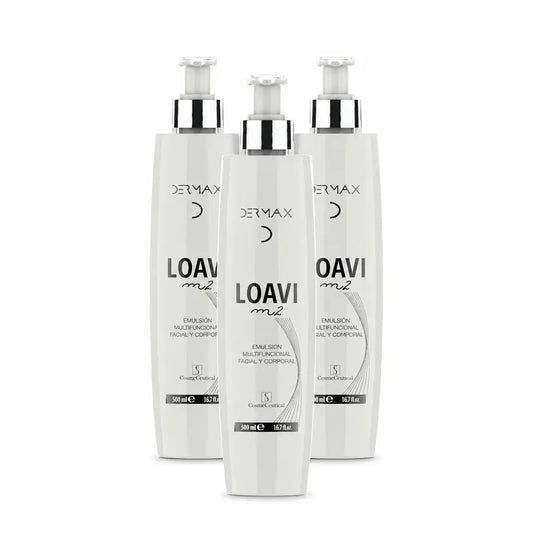Dermax Loavi M2 Gesichts- und Körperemulsion, 3er-Pack à 500 ml