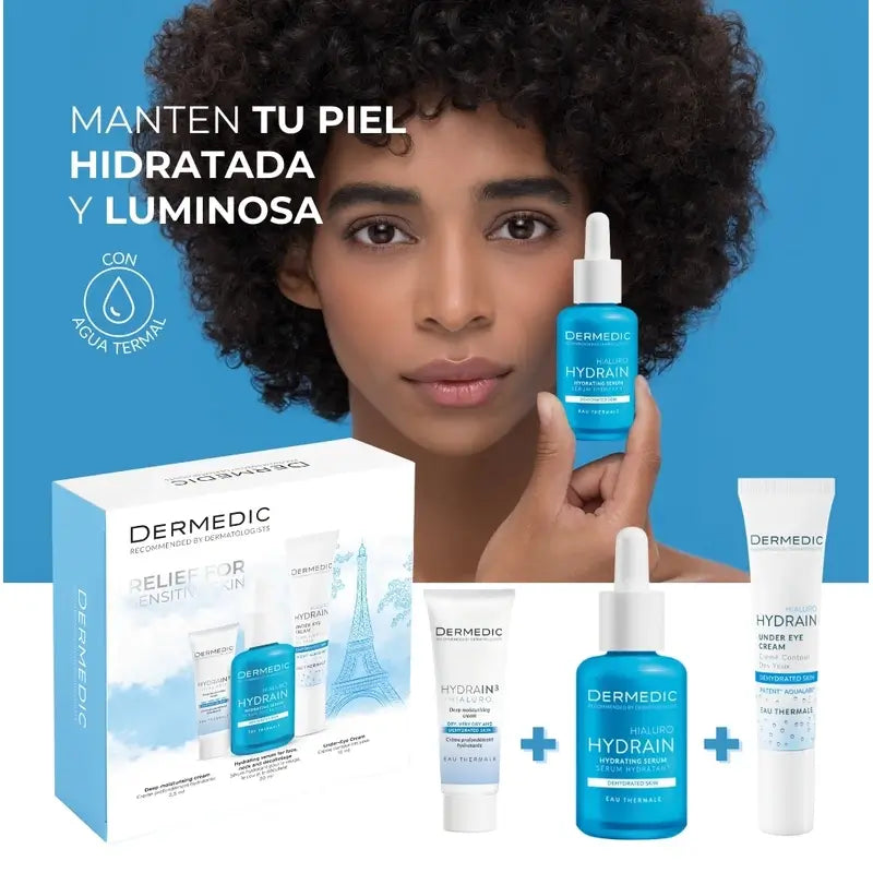 Dermedic Pack Hydrain Vollständige Routine, 30 + 2,5 +15 ml