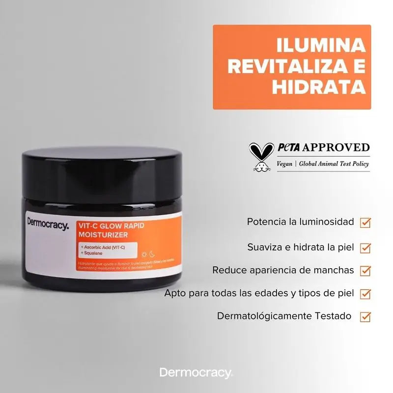 Dermocracy Glow Rapid Feuchtigkeitscreme, 50 ml