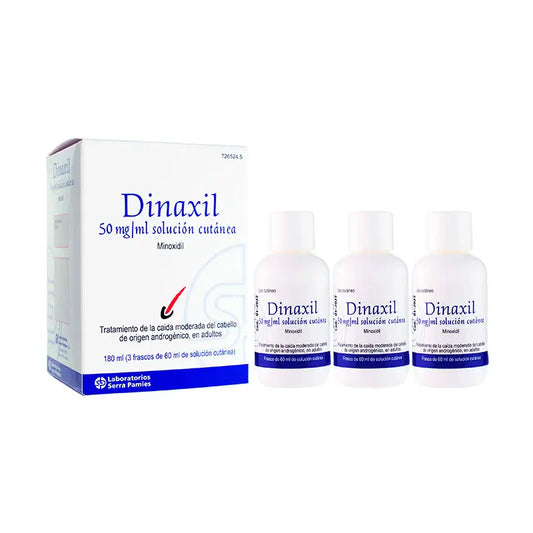 Dinaxil 50 mg/ ml Cutaneous Solution 3 Bottles, 60 ml
