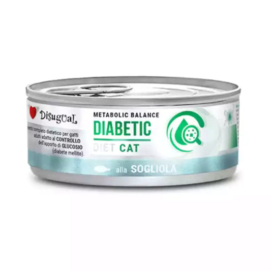Disugual Diätfutter für diabetische Katzen mit Seezunge, 12 x 85
