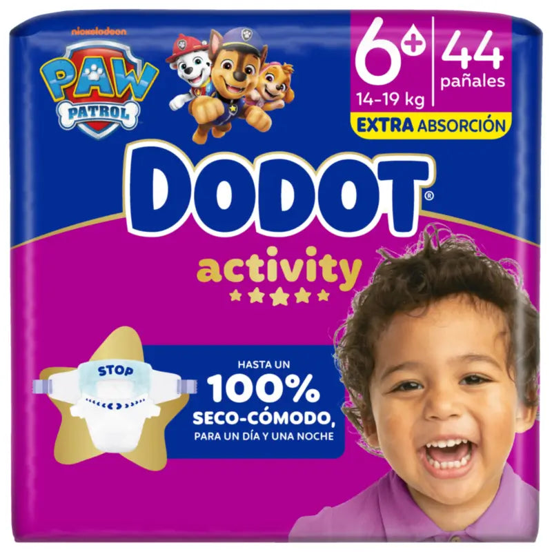 Dodot Activity Größe 6+ (+14 kg), 44 Windeln