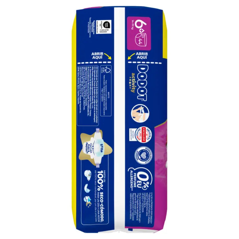 Dodot Activity Größe 6+ (+14 kg), 44 Windeln