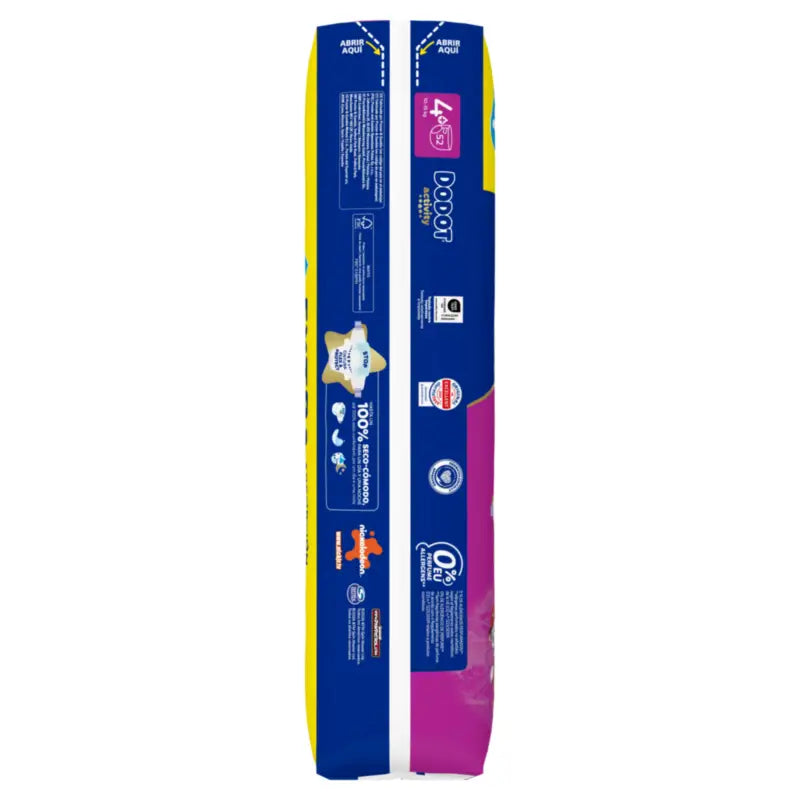 Dodot Activity Größe 4+ Extra Jumbo (10-15Kg), 52 Windeln