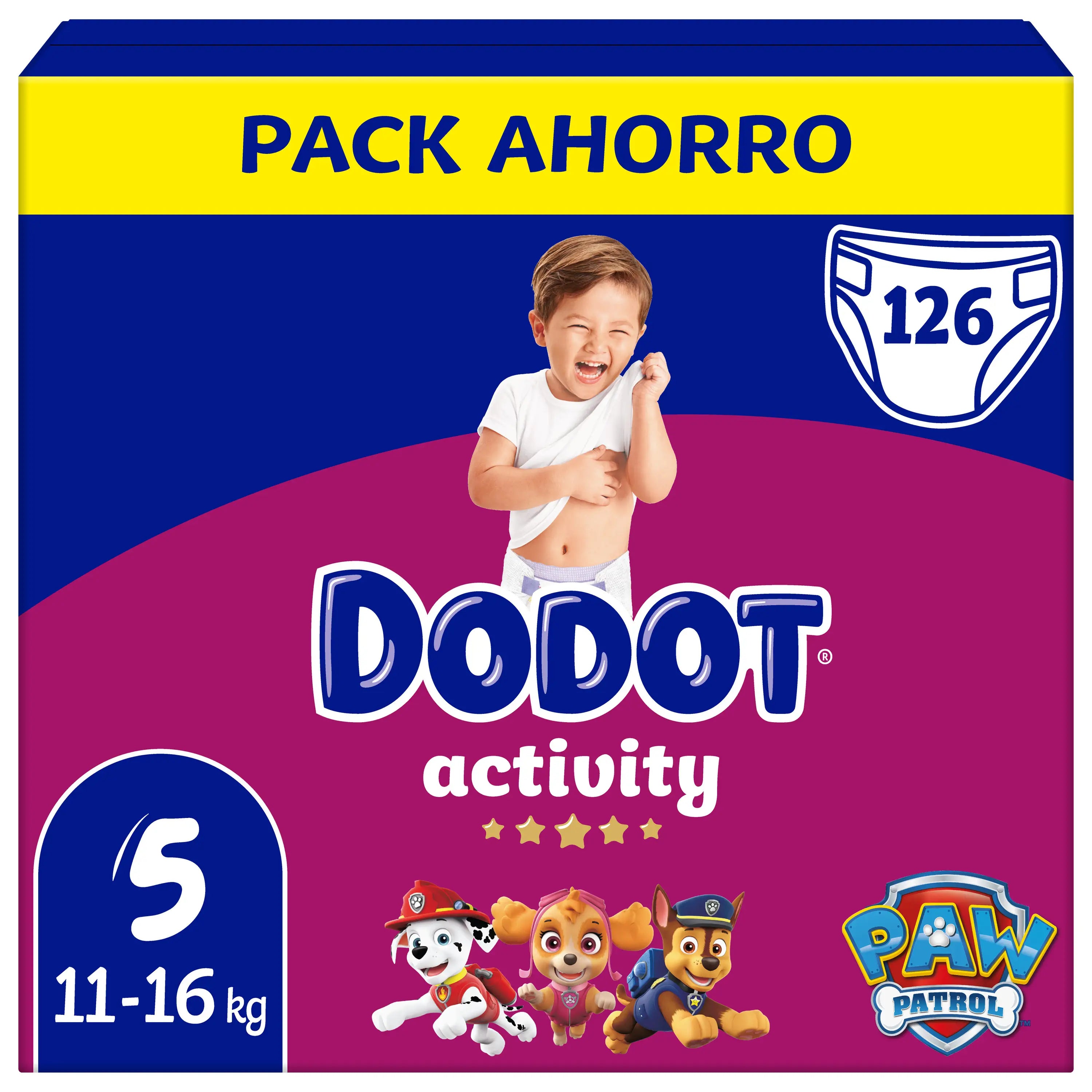Dodot Activity Size 5, 126 Nappies