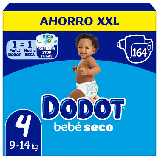 Dodot Baby Dry Size 4, 164 Nappies