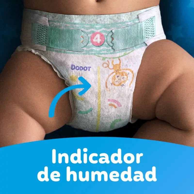 Dodot Baby Dry Größe 4 (9-14 Kg), 58 Windeln
