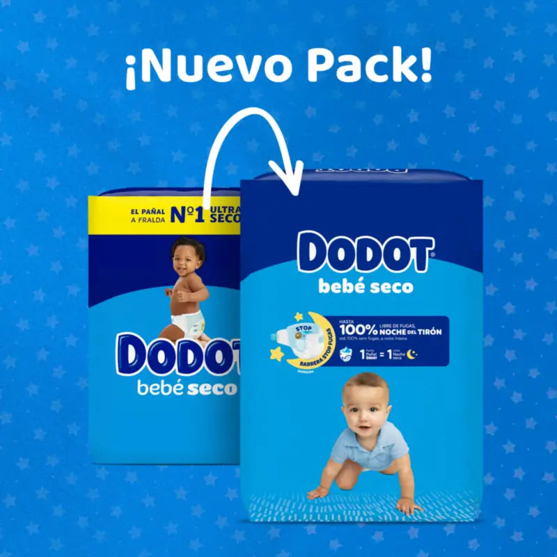 Dodot Baby Dry Größe 4 (9-14 Kg), 58 Windeln