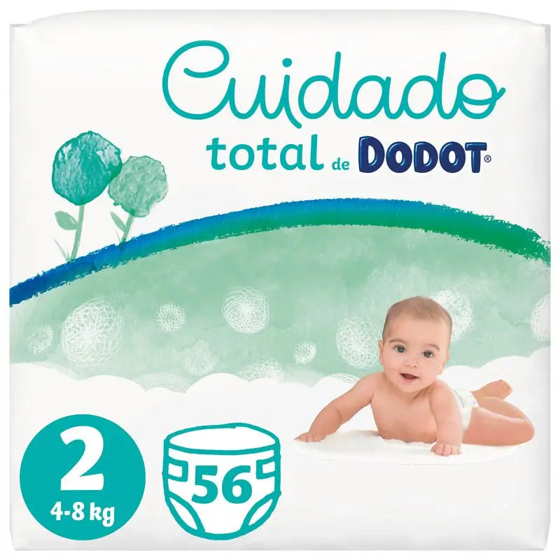 Dodot Total Care Size 2, 56 Nappies