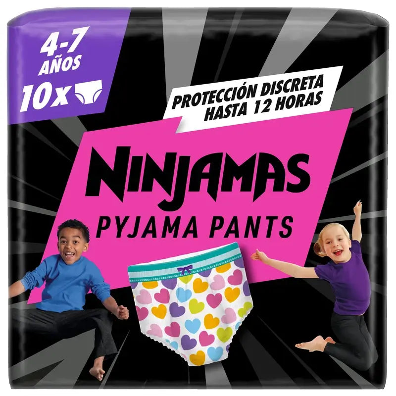 Dodot Ninjamas Größe 7 Herz, 10 Windeln