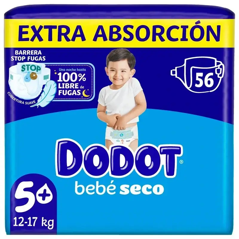 Dodot Baby Dry Größe 5 Extra Jumbo, 2x56 Windeln