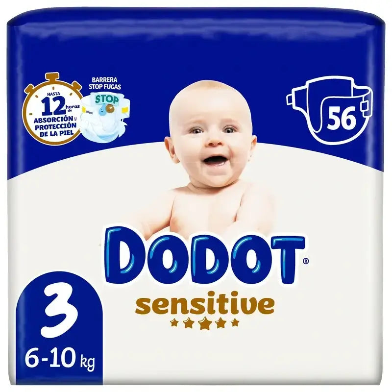 Dodot Sensitive Größe 3 (6-10 kg), 112 Windeln