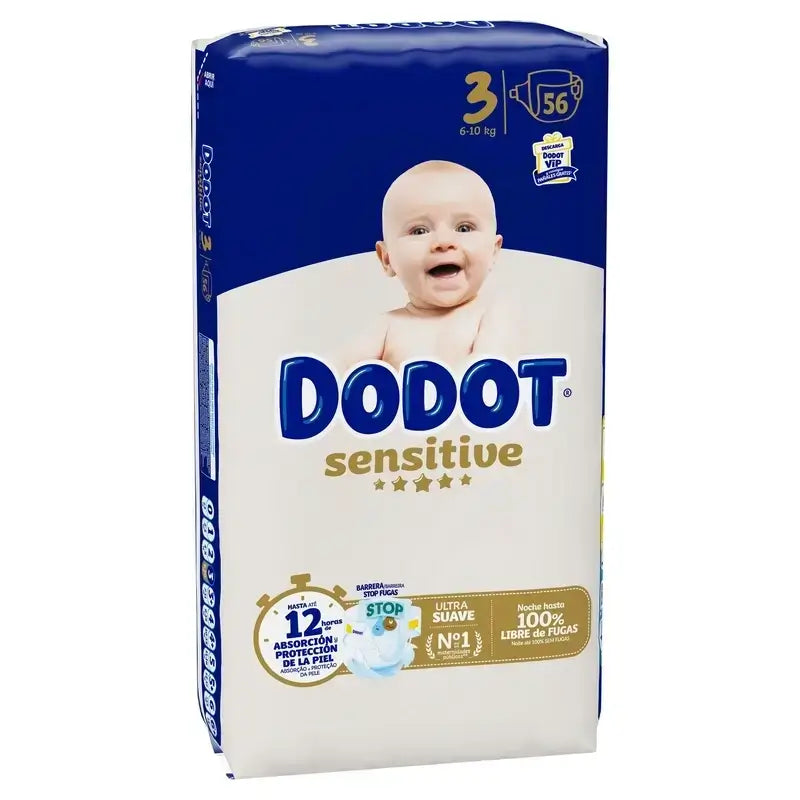 Dodot Sensitive Größe 3 (6-10 kg), 112 Windeln